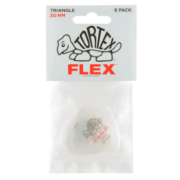 Dunlop tortex flex triangular de 0,50 mm pack 6 un.