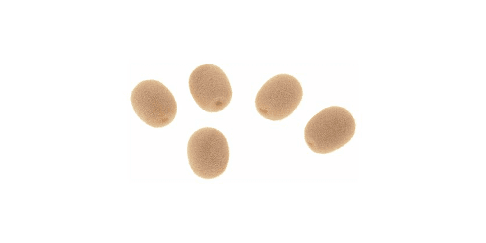 DPA DUA0531F Pack de 5 Antivientos de Espuma Pequeños Beige DUA0531F