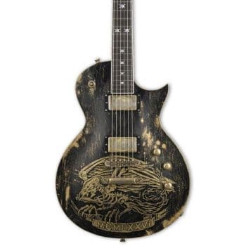 Esp will adler warbird distressed guitarra eléctrica