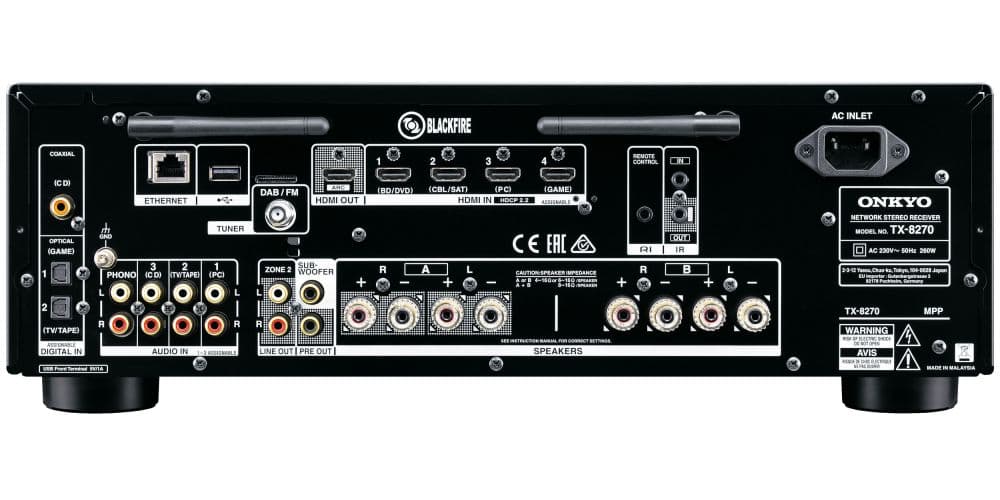 ONKYO TX-8270-S Receptor Stereo Silver TX-8270-S