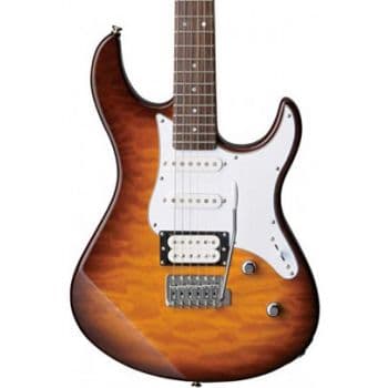 Yamaha pacifica 212 vqm tbs tobacco brown sunburst