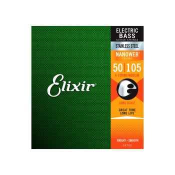 Elixir JUEGO BAJO NANOWEB S.STEEL M 50-105 NANOWEB S.STEEL M 50-105