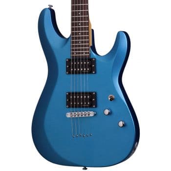 Schecter c-6 deluxe satin metallic light blue. guitarra eléctrica