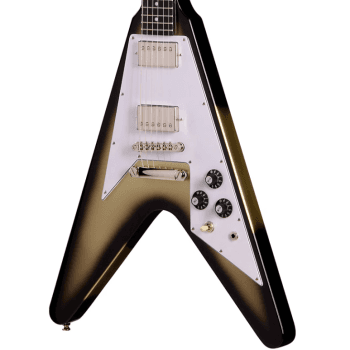 Epiphone flying v 70s silver burst guitarra eléctrica funda incluída