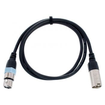 Cordial ccm 1 fm cable xlr hembra y xlr macho 1 metro