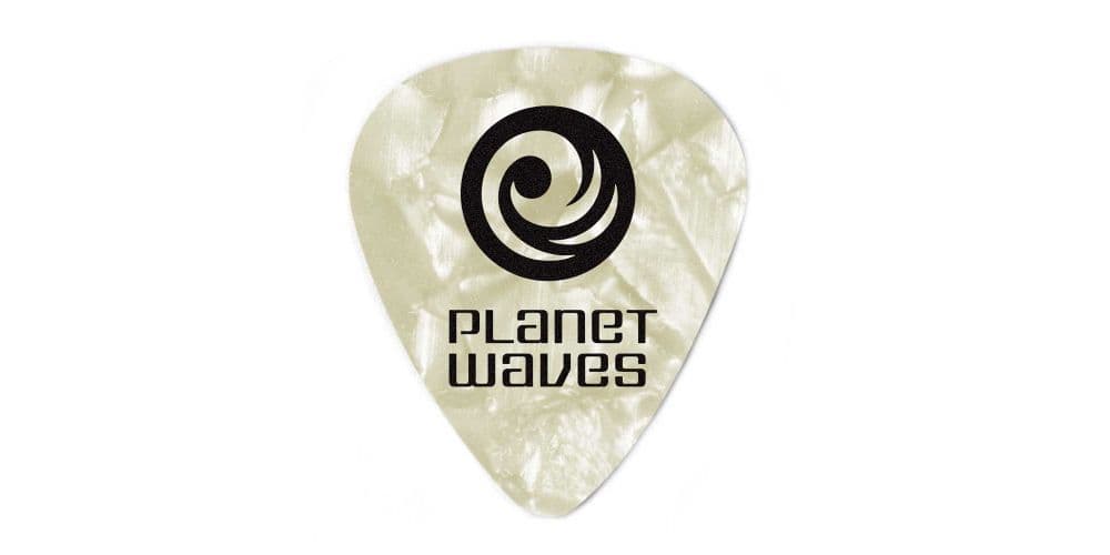 Planet Waves Set 25 Unidades Púa Celluloid White Pearl Heavy 1CWP6-25