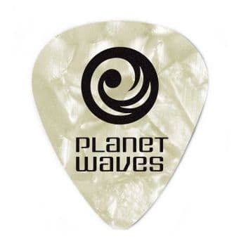 Planet Waves Set 25 Unidades Púa Celluloid White Pearl Heavy 1CWP6-25