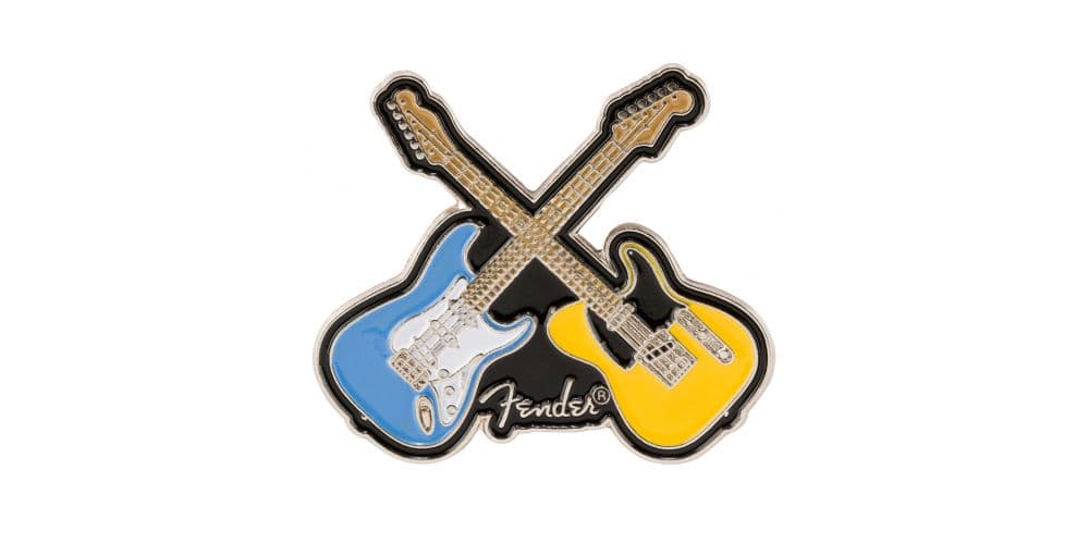 Fender Pin Guitarras Cruzadas Crossed Guitars Enamel PIN