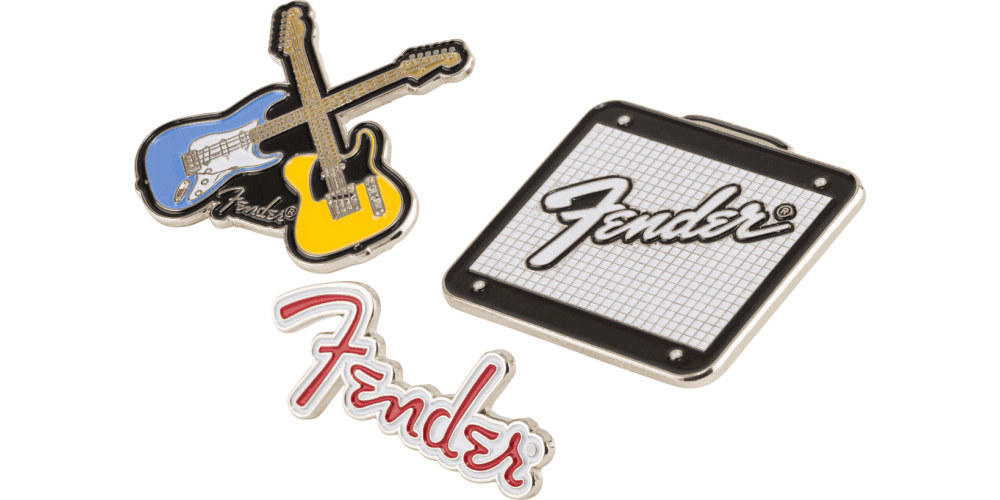 Fender Pin Guitarras Cruzadas Crossed Guitars Enamel PIN