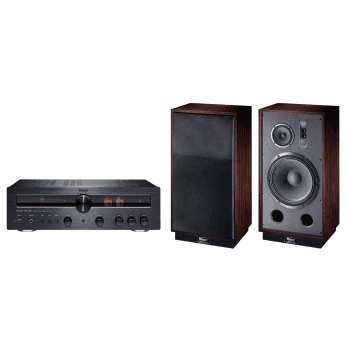 Magnat pack retro transpuls1500+ mr780 receptor estereo hibrido+ altavoces retro 15 pulgadas