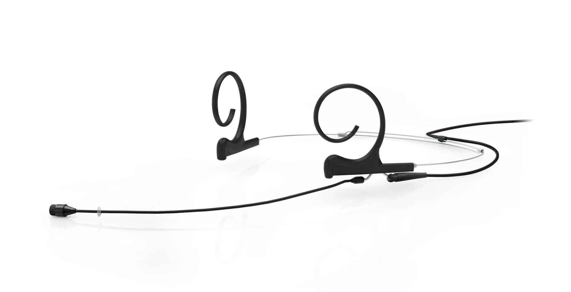 DPA Micro CORE+ Omni. Boom 110mm, flex 2 orejas. Mini-Jack Negro. 4266-OP-F-B34-LH