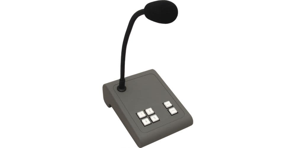 Apart Biamp MICPAT-4 Micrófono de sobremesa para megafonía de 4 zonas MICPAT 4