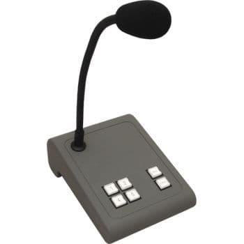 Apart Biamp MICPAT-4 Micrófono de sobremesa para megafonía de 4 zonas MICPAT 4