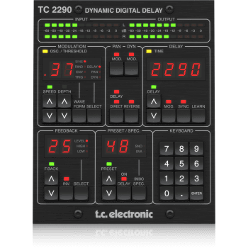 Tc electronic tc2290-dt plug-in de delay con controlador dedicado