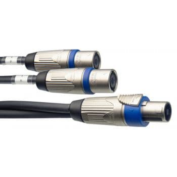 Stagg Divisor SpeakON de la Serie X Cable de Altavoz de 1m-2.5 4Pines/2xSpeak XYC1-SF2SM25C