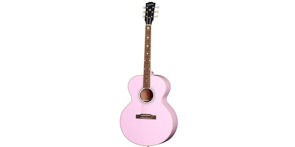 Epiphone Inspired by Gibson J-180 LS Pink Guitarra Acústica Estuche Incluído J-180 LS Pink