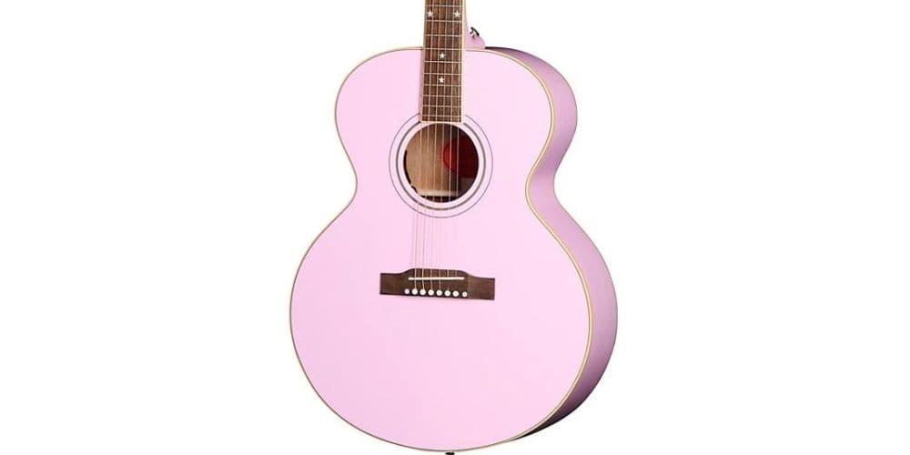 Epiphone Inspired by Gibson J-180 LS Pink Guitarra Acústica Estuche Incluído J-180 LS Pink