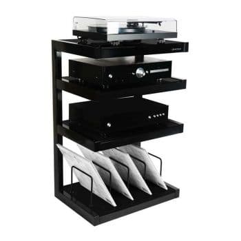 Norstone Esse Vinyl Black Satin Mueble Hifi Esse Vinyl Black Satin