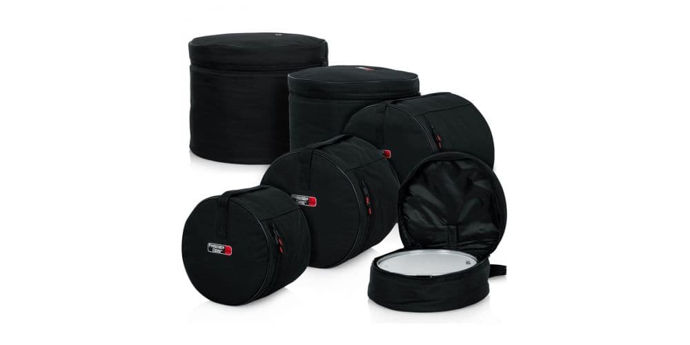 Gator GP-STANDARD-100 Set de Bolsas Estándar de 5 Piezas para Percusión GP-STANDARD-100