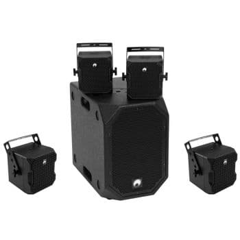 Omnitronic Set BOB-10A bk + 4x BOB-4 Black Set BOB-10A bk + 4x BOB-4 bk