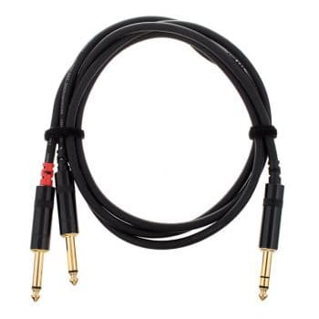 Cordial cfy 1,5 vpp cable 2 jack mono macho a jack stereo macho 1,5 metros