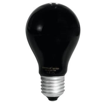 Eurolite omnilux uv a19 lamp 75w e-27