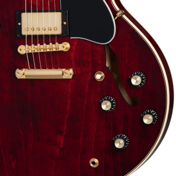 Gibson ES-345 Gold Hardware Wine Red Guitarra Eléctrica ES-345 Gold Hardware Wine Red