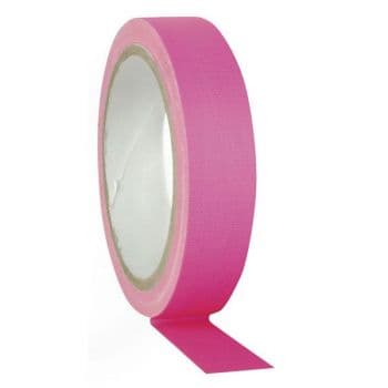 Showtec gaffa tape neon pink 25mtr 19mm 90682
