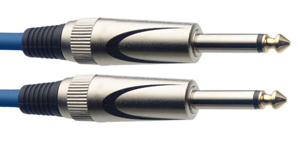 Stagg SGC3DL CBL Cable de Instrumento Serie S Jack/Jack de 3m Azul SGC3DL CBL