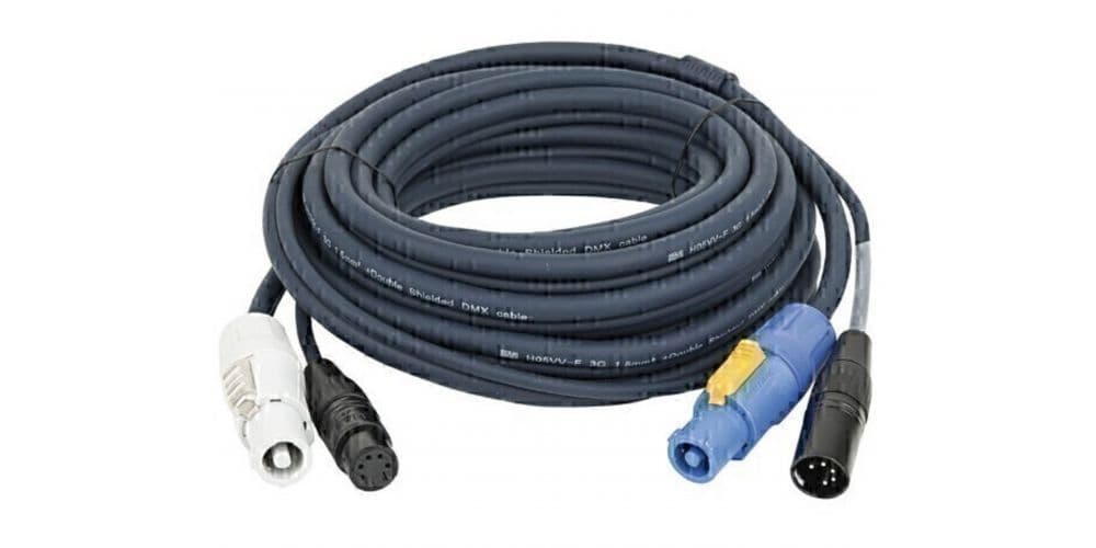 DAP Audio Cable Hibrido Powercon y XLR 5 Pines 3m Cable Hibrido Powercon y XLR 5 Pines 3m