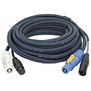 DAP Audio Cable Hibrido Powercon y XLR 5 Pines 3m Cable Hibrido Powercon y XLR 5 Pines 3m