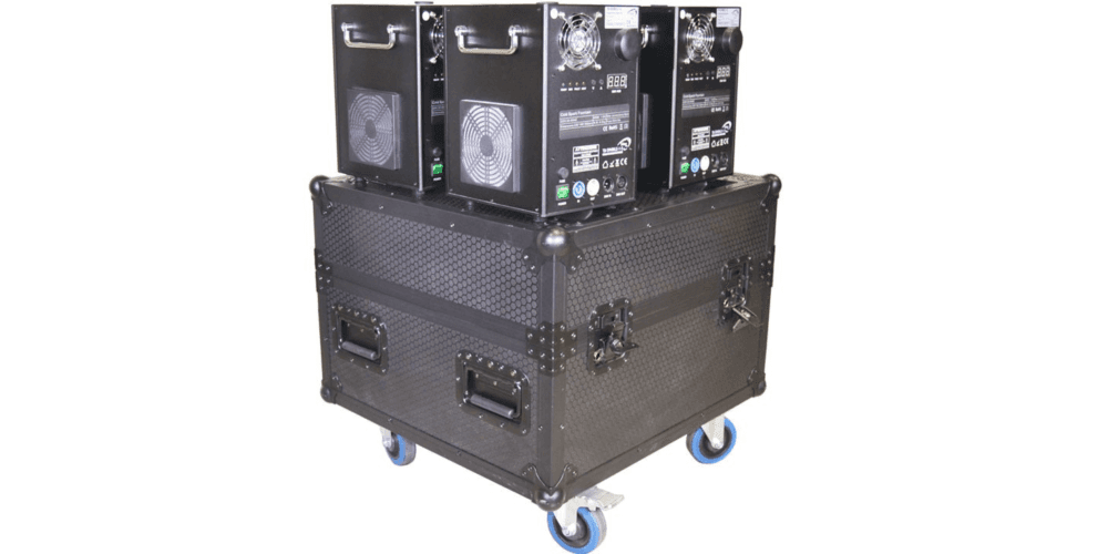 Triton Blue Eclipse 650 + Flightcase de transporte para 4 SPARKLE Triton Blue Eclipse 650 + Flightcase