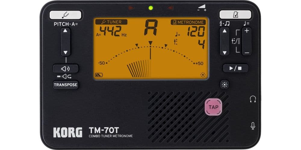 Korg TM-70T BK Afinador Cromático TM-70T BK