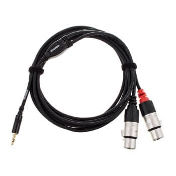 Cordial cfy 3 wff cable 2 xlr hembra y minijack stereo 3 metros