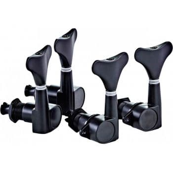 Ortega otmeb22-gb. clavijero para bajo gloss black 2+2