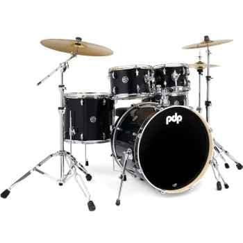 Drum workshop pdp pdma2215ktbs mainstage black sparkle batería acústica con herrajes y platos