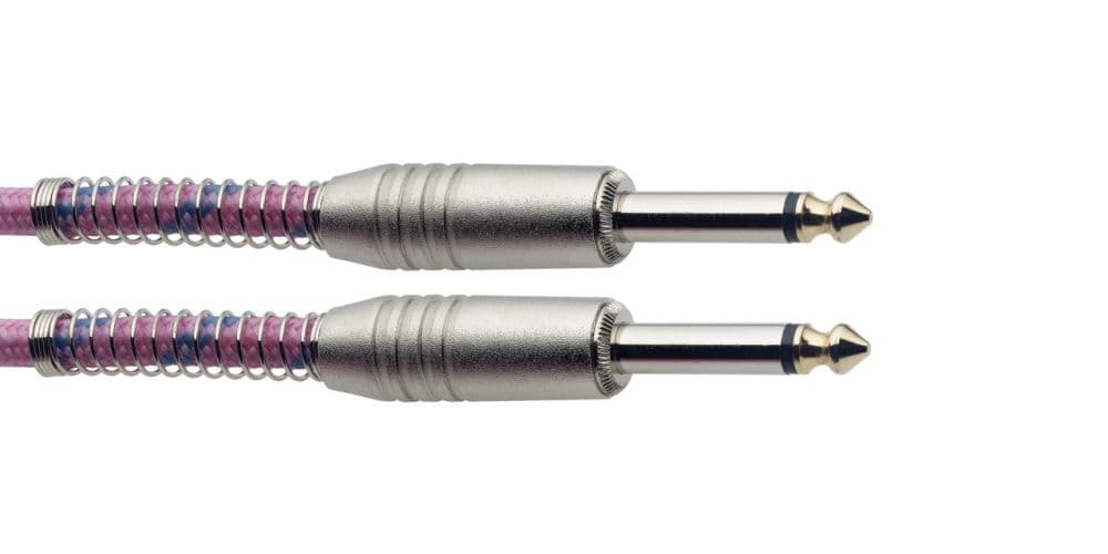 Stagg SGC3VT-PK Cable de 3metros jack a jack de 6.3 Rosa SGC3VT PK
