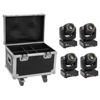 Eurolite set 4x led tmh-s60 moving-head-spot + flightcase