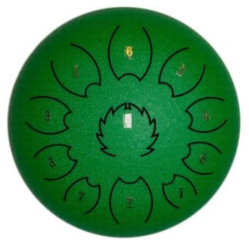 Fzone steel tongue drum f-zone std611n verde (6 11 notas)