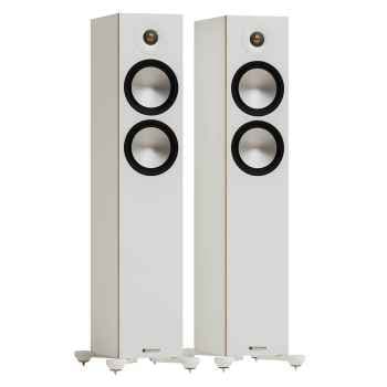 Monitor audio bronze 7g 300 white altavoces suelo