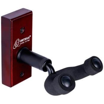 Ortega ouh-1wr.soporte de pared para ukelele y mandolina wine red