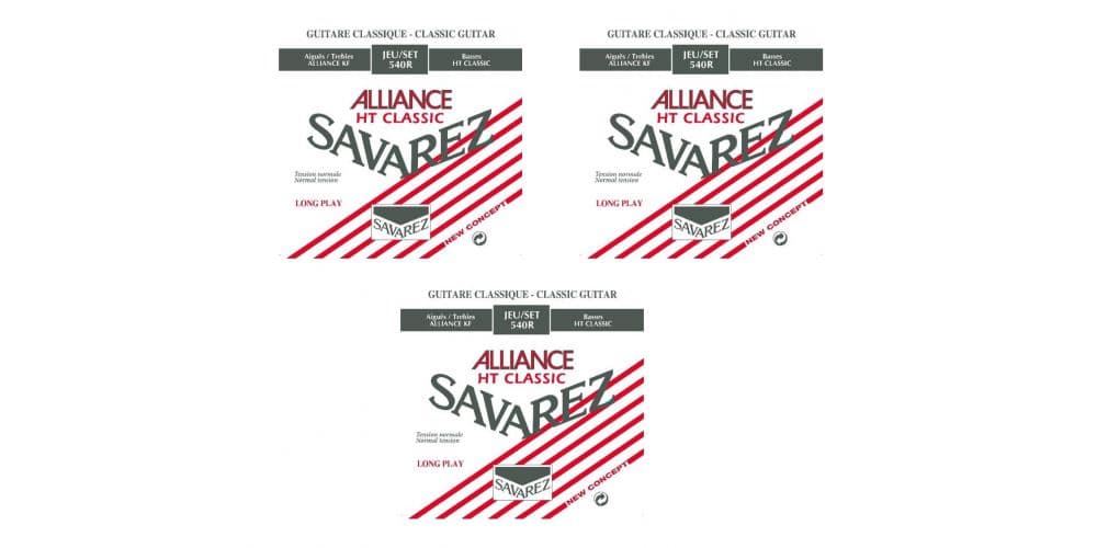 Savarez 540R Alliance Juego Cuerdas Guitarra Clásica 3 Juegos 540R
