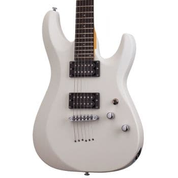 Schecter c-6 delux satin white. guitarra eléctrica
