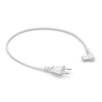 Sonos cable alimentación acodado corto blanco