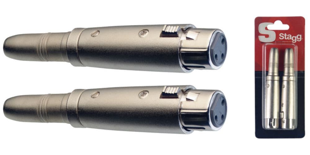Stagg 2 XLR H / Adaptador Jack H AC-XFPFH