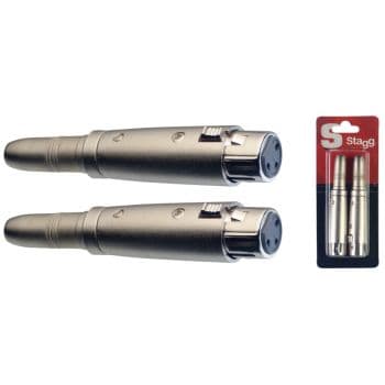 Stagg 2 XLR H / Adaptador Jack H AC-XFPFH