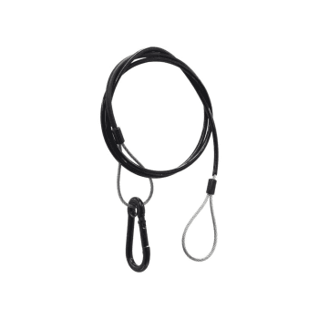 Triton Blue SC 380 BK Cable seguridad largo 80 cm, sección 3 mm con funda PVC. Color negro SC 380 BK