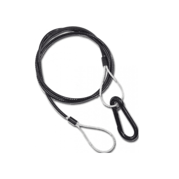 Triton Blue SC 380 BK Cable seguridad largo 80 cm, sección 3 mm con funda PVC. Color negro SC 380 BK