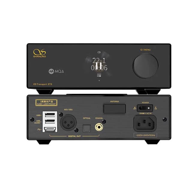 Shanling ET3 Negro Reproductor de CD con salida I2S ET3 Negro