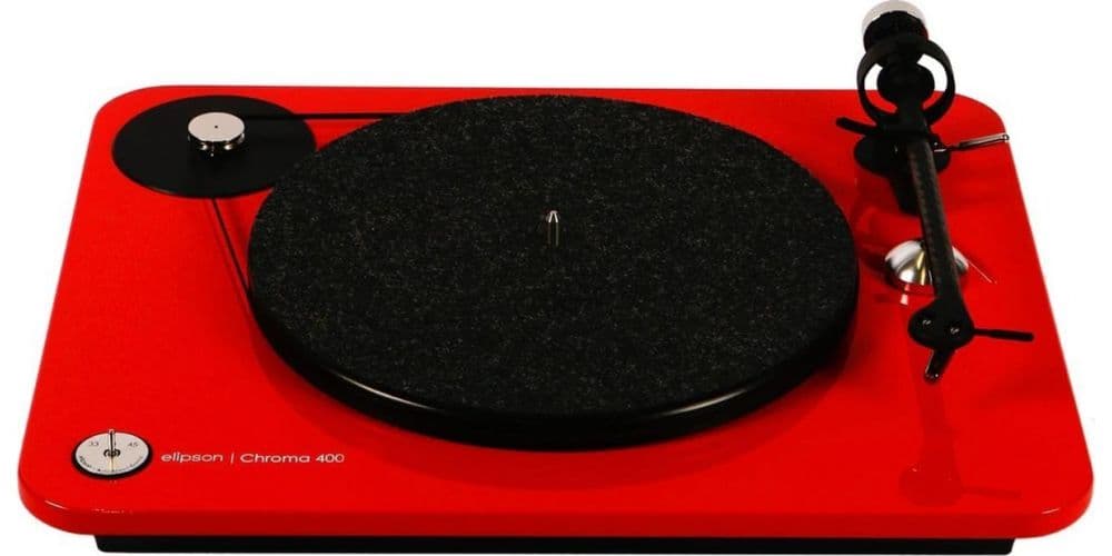 elipson Chroma 400 Red Giradiscos con Capsula MM Ortofón OM10 Chroma 400 Red